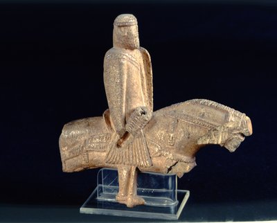 Knight on Horseback, Left Profile (bone) by French School